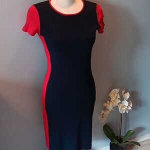 Pink Tartan two tone stretch dress